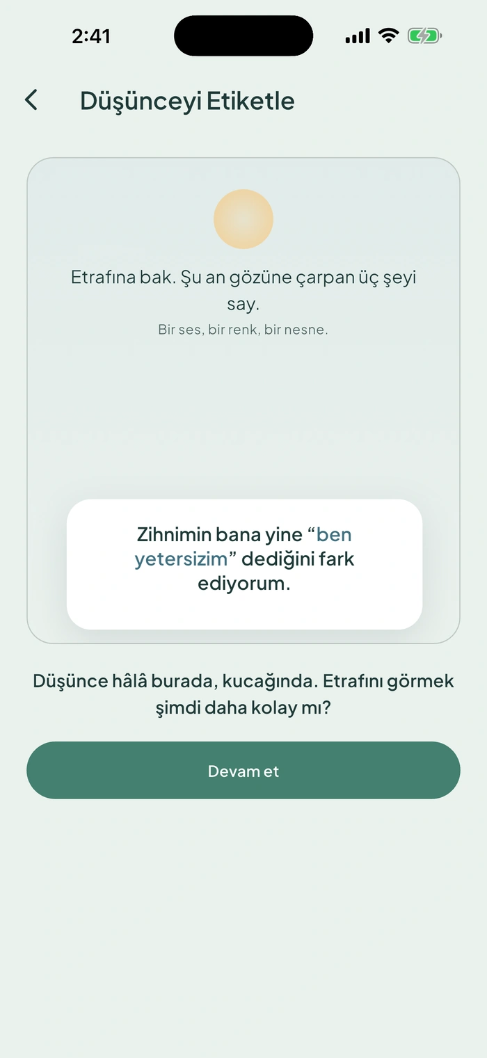 Vela — Etiketle: Düşünceyle arana mesafe koy