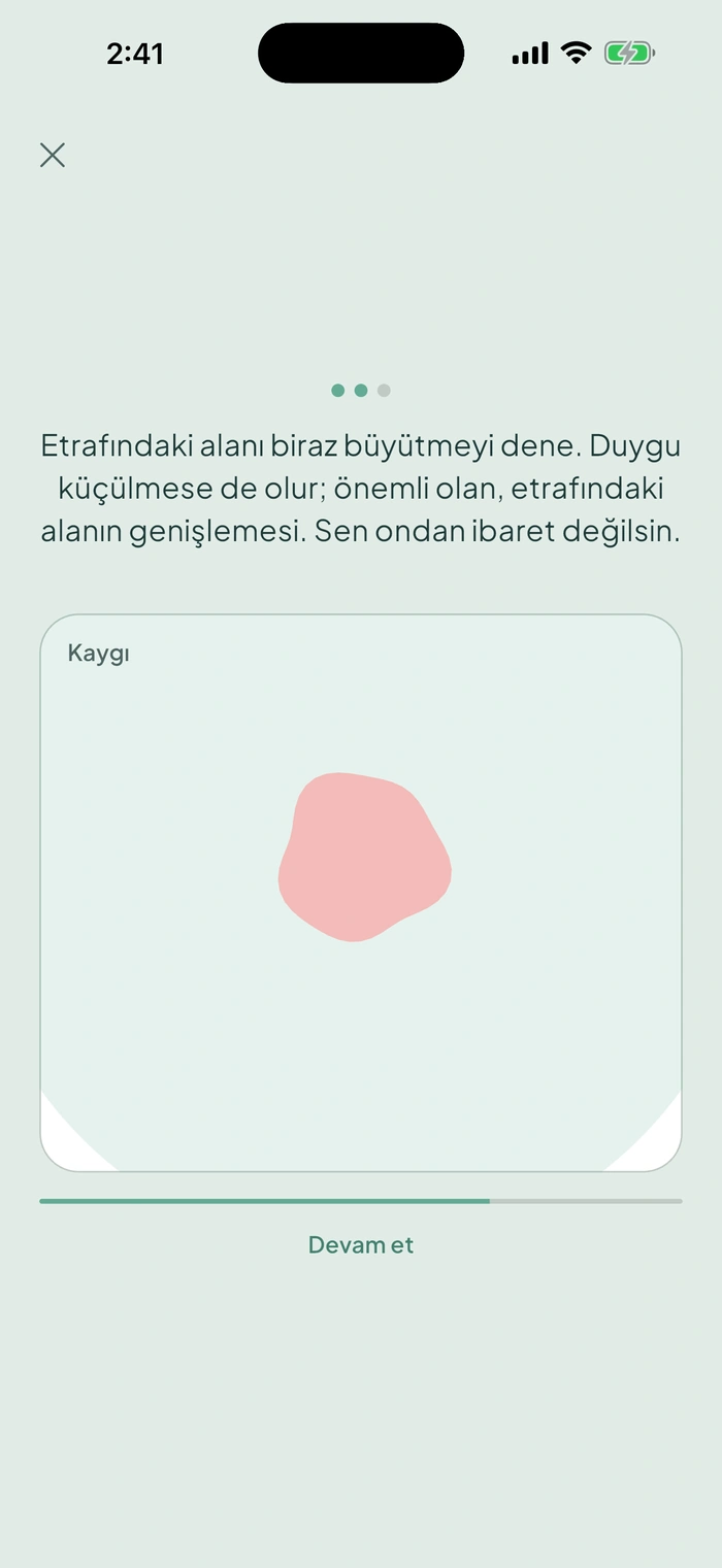 Vela — Yer Açmak: Zor duyguya yer aç